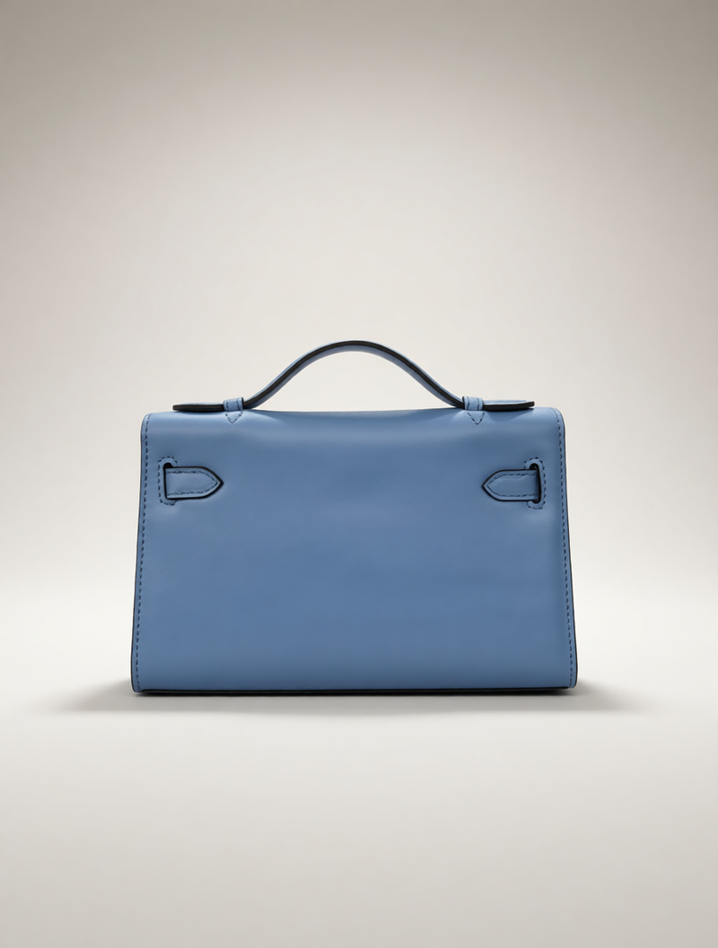 Reimagined Kelly-Style Leather Bag · Convertible Shoulder Carry · Handmade