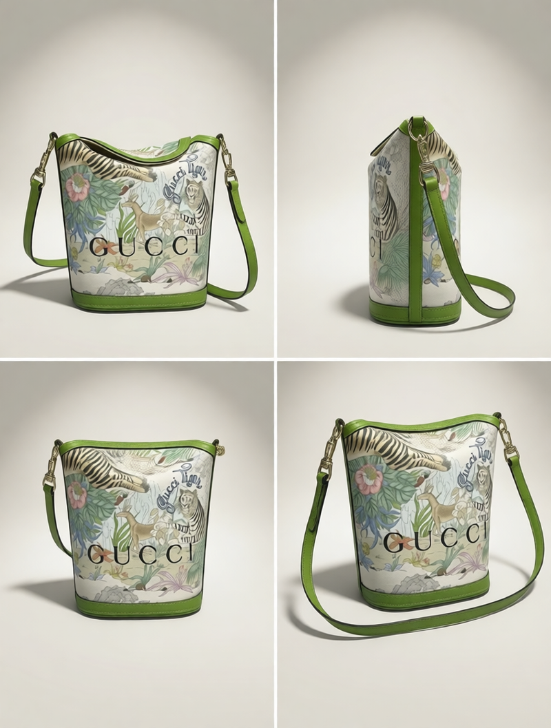 Gucci Tiger Bucket Bag - Upcycled Dust Bag Edition
